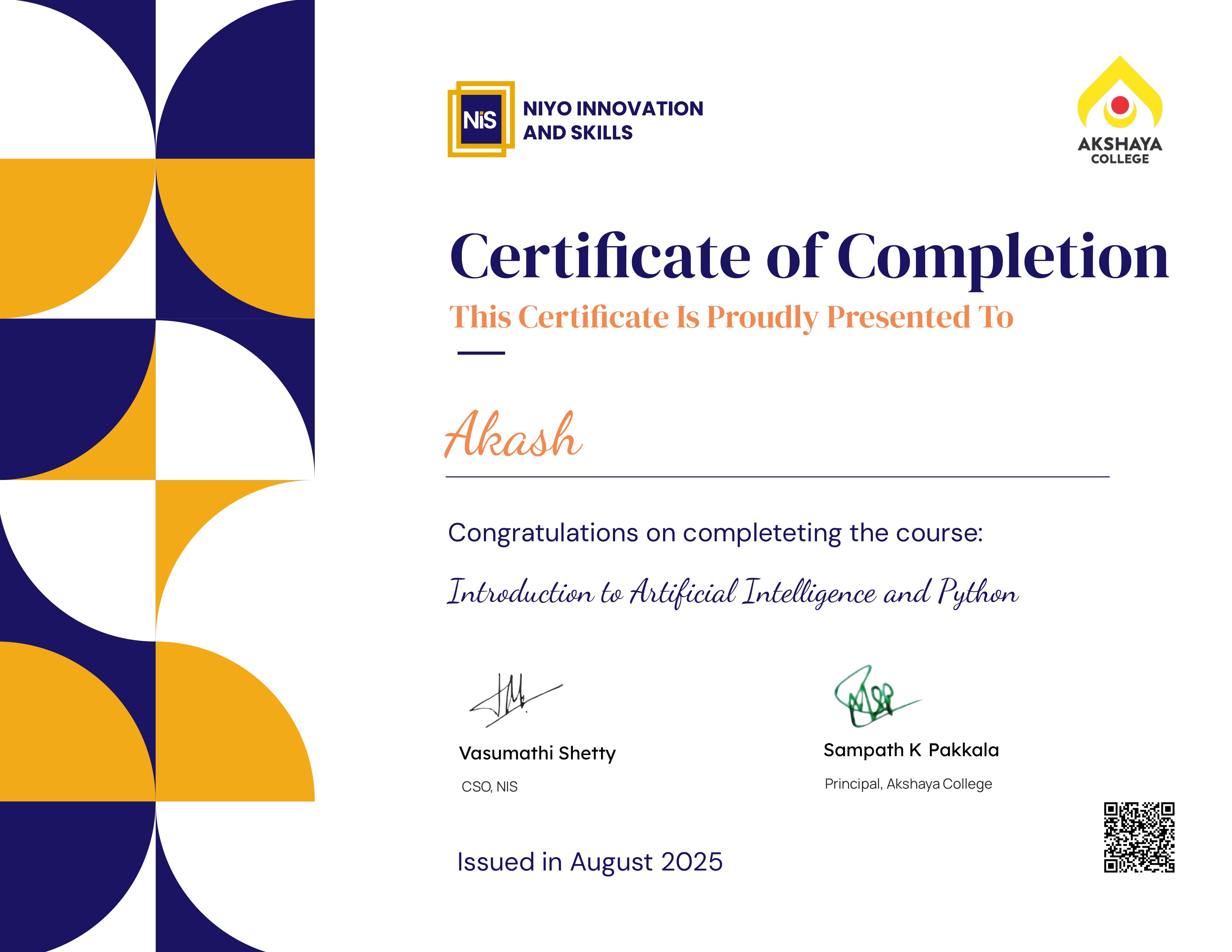 Introduction to Artificial Intelligence and Python